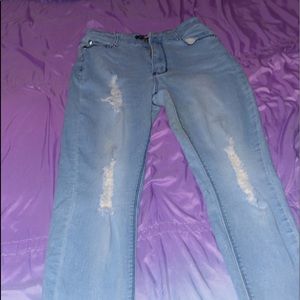 Light wash jeans
